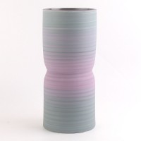 9 inch Tube Shape Handmade Ceramic Porcelain Flower Vases For Home Hotel Restaurant Decoration