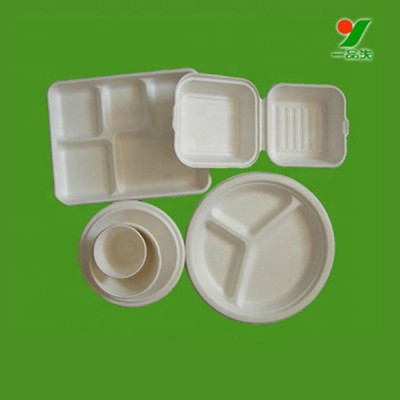 The most wonderful sugar cane fiber disposable plate with printed