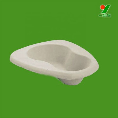 Waterproof hospital patients use recycled pulp disposable bedpan