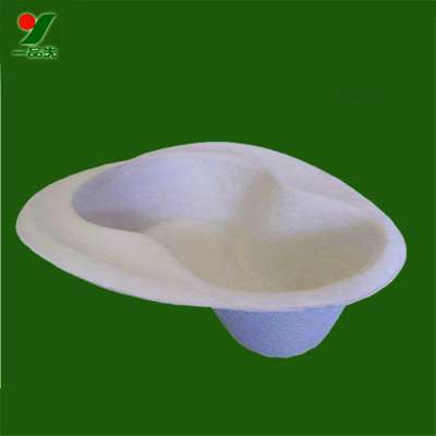 Eco-friendly nontoxic approved waterproofing recycled paper pulp disposable bedpan