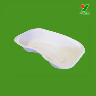 Eco-friendly Non toxic nursing paper pulp plate disposable kidney bowl medical tray