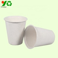 High quality 100% eco-friendly molded bagasse fiber degradable disposable paper pulp cup